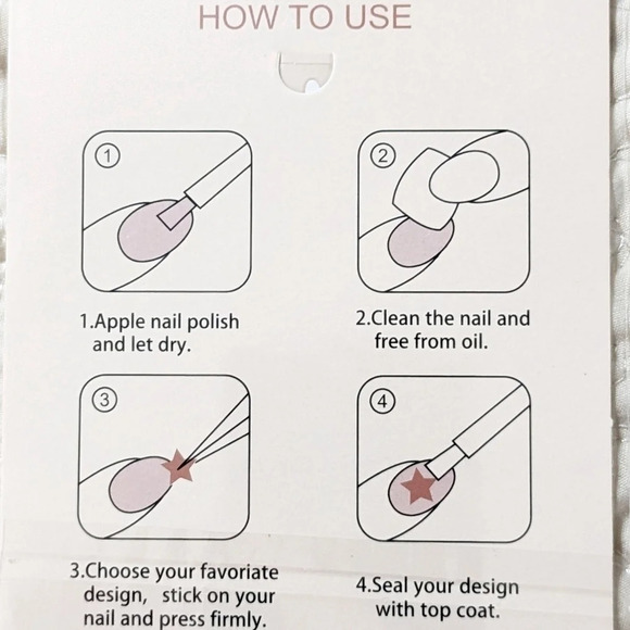 Little Bear nail art stickers, coffee color, decal design, decor, diy - Picture 5 of 6